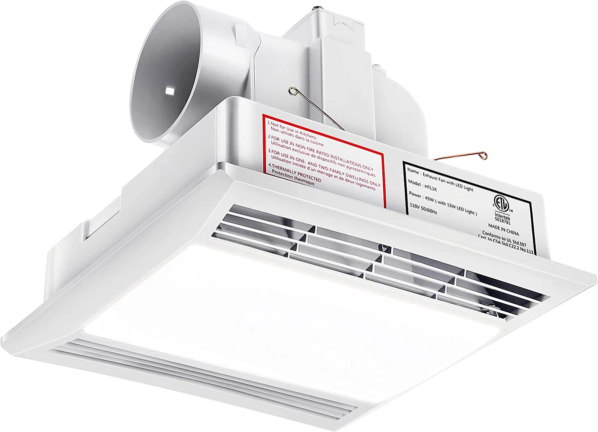 Best Quietest Bathroom Exhaust Fan With Light | Shelly Lighting