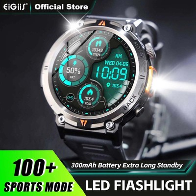 EIGIIS KE3 Bluetooth Call Smart Watch Full Touch Screen Health Monitor Clock