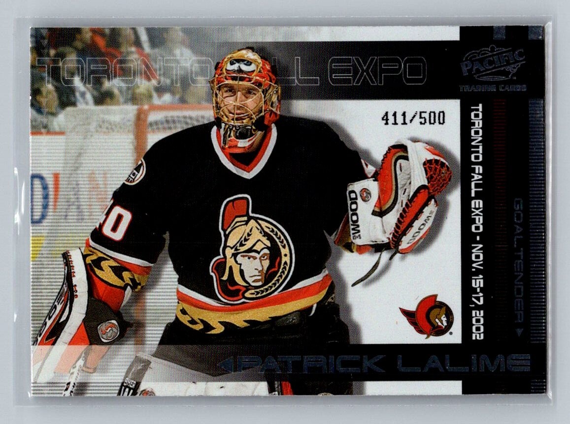 2002 Pacific Toronto Fall Expo Goaltenders #4 Patrick Lalime & Dan Cloutier /500