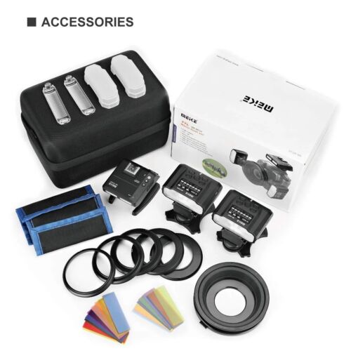 MEIKE MK-MT24 MT24S II Macro Twin Flash Light Speedlite For Sony Camera Hot shoe - Picture 4 of 7