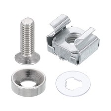 20 Pcs Cage Nuts, M5 x 16mm Steel Rack Mount Zinc Nuts for Cabinets Shelves