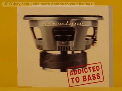 PURETONE ADDICTED TO BASS (L83) 3 Track CD Single including Picture Sleeve GUSTO