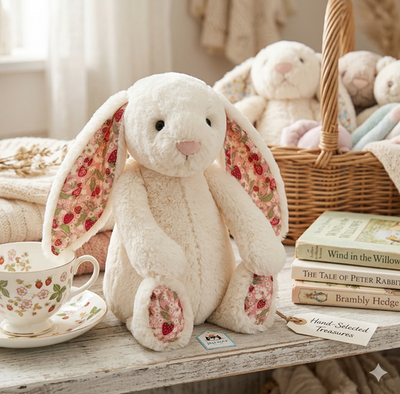 Jellycat Medium Blossom Beige Bunny Petal Easter - authentic