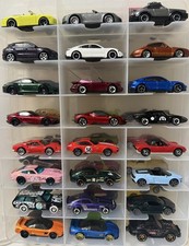 Lot Of 24 Hot Wheels/Matchbox Assorted Cars Loose Comes In A Protector