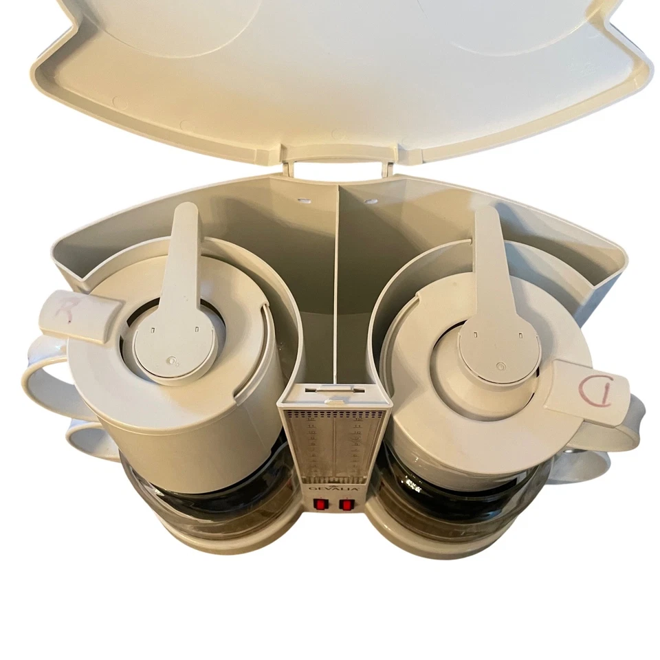 GEVALIA 12 Cup Dual Coffee Maker Model C59A White 1600W 120V - Image 2 of 4