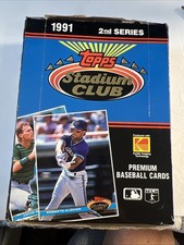 1991 Topps Stadium Club Baseball Box Series 2 -36 sealed packs!