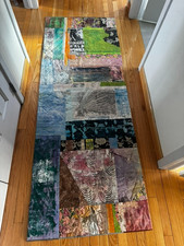 Rare Original Joan Schulze Fabric Arts Contemporary Quilt Wall Hanging