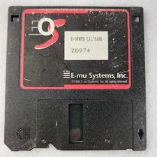 Vintage EOS E-mu Systems E-Synth Lil' Bank ZD974 OEM Floppy Disk