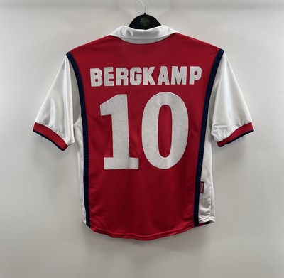 Arsenal Bergkamp 10 Home Football Shirt 1998/99 Children's Medium