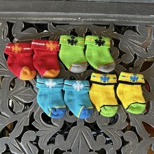 Bombas Sesame Street Baby Socks 0-6 Months 4 Pair Lot NEW Infant
