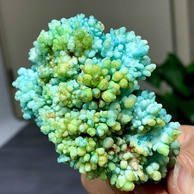 131G  Natural blue texture stone crystal,Heteropolar of Chinese blue aragonit