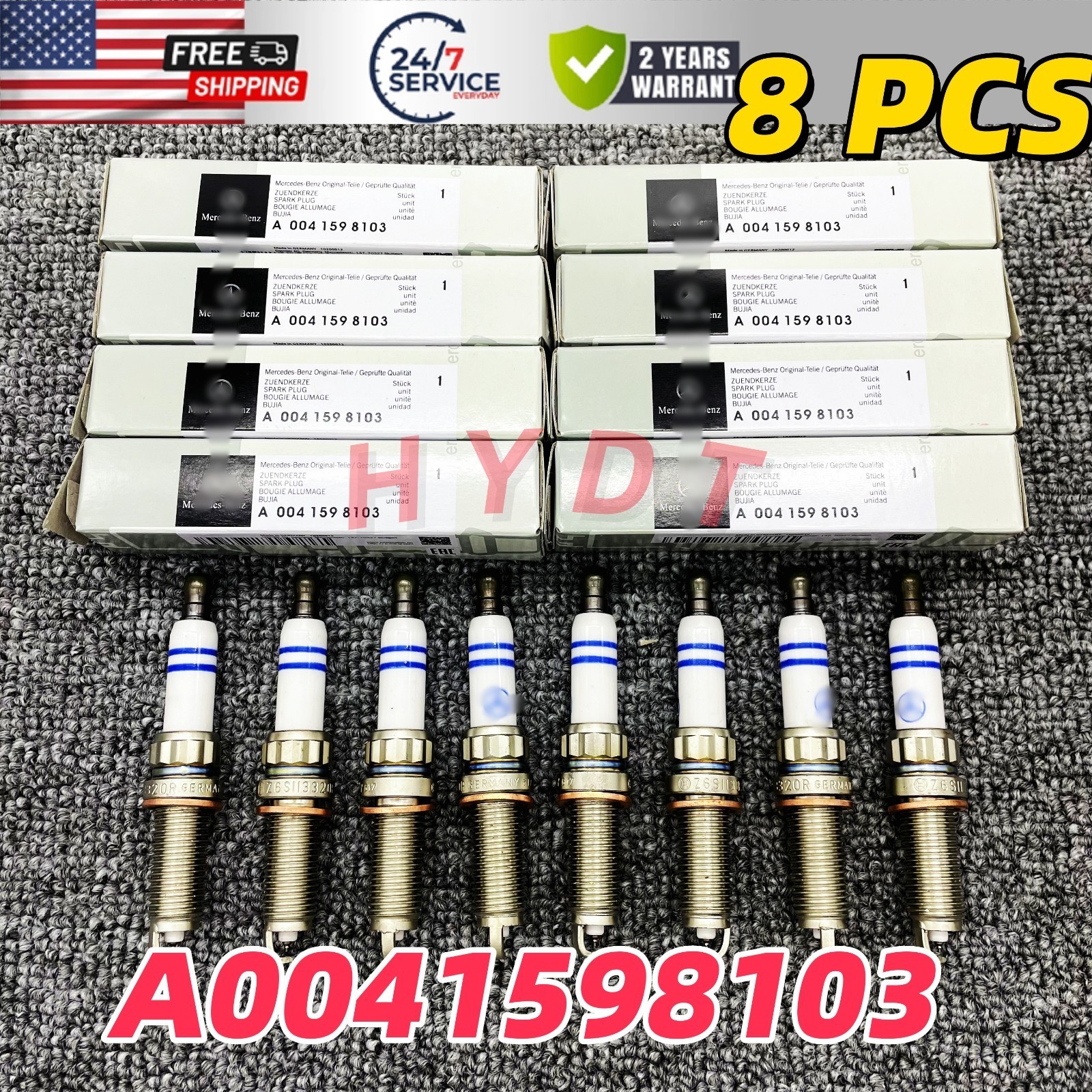 VIP-8X A0041598103 ZR6SII3320 Spark Plugs For Mercedes Benz W166 R172 W204 W207