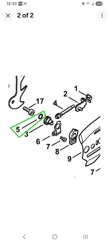 Junta tórica de tornillo de ajuste para motosierra Stihl y11b 7x1,5, 9646-945-0490 ver ajuste Foto 2 de 3