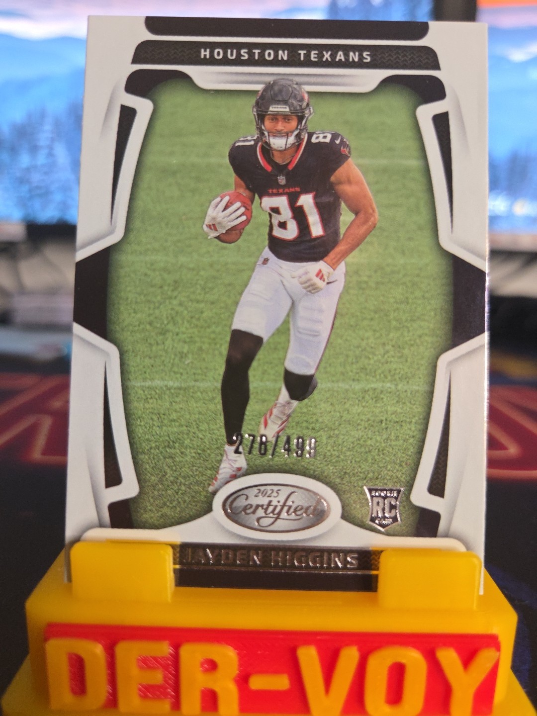 2025 Panini Certified Jayden Higgins RC /499 Houston Texans #130