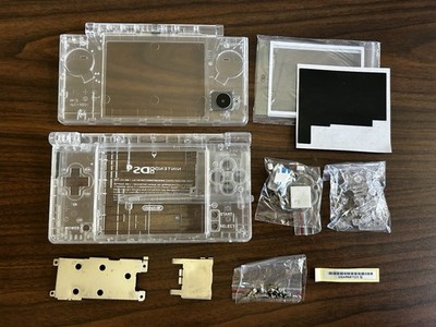 Housing Shell for Nintendo DSi System  Shell Screen lens Replacement clear white