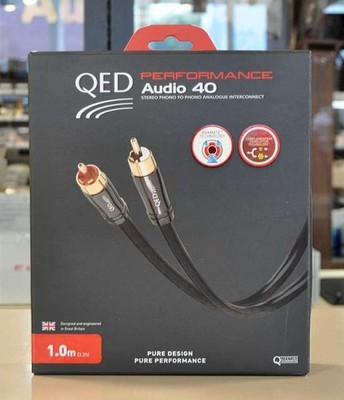 QED Performance Audio 40 1.0 RCA Cable - High-Grade Copper, 5-Star Audiophile