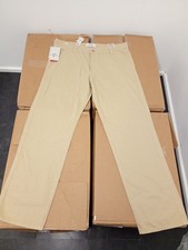 Mens Royal Denim Division Jack Worker Loose Jeans 36W 32L Beige BNWT