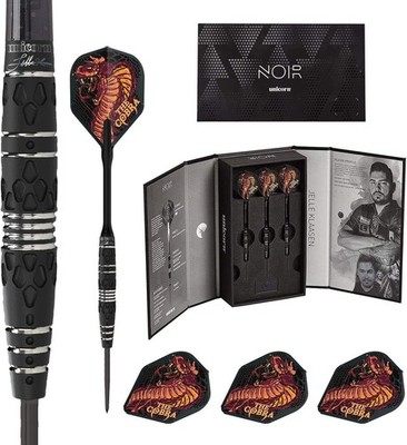 Brandneu in Box 20 Gramm 90% Tungsten Unicorn Jelle Klaasen Noir Darts