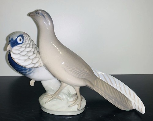 ROYAL COPENHAGEN #862 TWO PHEASANTS FIGURINE - 第 1/8 張圖片