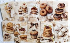 Hobbyauflösung Paket Motivkarton Bakery I - Designkarton 250 g