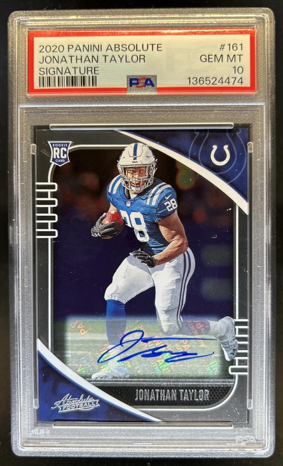 Jonathan Taylor Panini Absolute #161 Signature