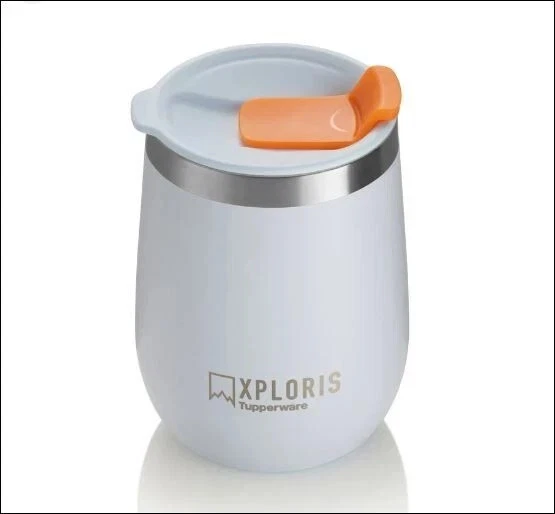 Tupperware Xploris Thermal Insulated Tumbler 8oz River Lt Blue NEW - Image 2 of 2