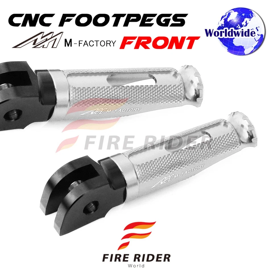 CNC Silver Rider Foot Pegs SHINOBI For Suzuki B-King 08 09 10 11 12 13 14 15 16 - Изображение 2 из 4