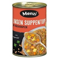 Menzi Linsen Suppentopf Mit RäUcherspeck, 400G