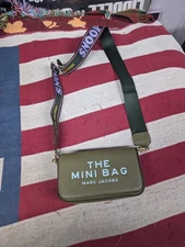 Marc Jacobs The Mini Bag Forest Green Crossbody Shoulder Bag 