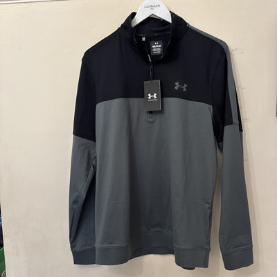 UNDER ARMOUR GOLF MENS UA STORM MIDLAYER BREATHABLE ½ ZIP XLarge Black/Grey  UK