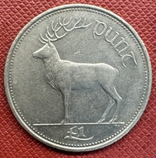 Ireland 1999 Copper-Nickel 1 Punt (1 Pound). Red Deer. KM# 27
