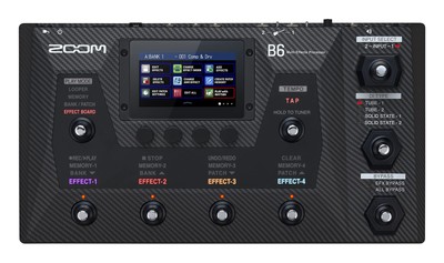ZOOM B6 Bass Multi-Effects Processor Multi-effects processor for bass