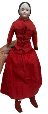 Antique KESTNER German Covered Wagon BROWN EYES  China Head Doll 18  Rare See