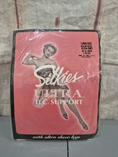 Silkies Ultra TLC Support Pantyhose 100202 Medium Beige 38-42-honig Made In USA