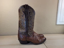 Tony Lama Men's Exotic Vintage Full Quill Ostrich Western Boots Size 9.5 D