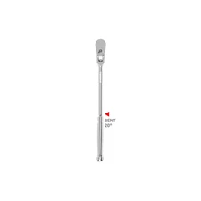 3/8 In. Drive X 12 In. Flex Head Bent Handle Non-Quick-Release Long Ratchet