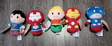 Hallmark Itty Bittys Superhero lot of 5 Superman Aquaman Captain America Ironman