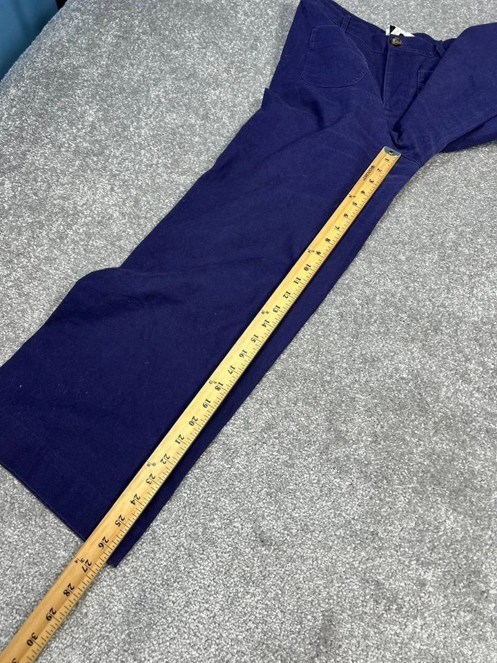 Pantalones And Other Stories Los Angeles Atelier para mujer 8 azules tiro alto pierna ancha Foto 4 de 4