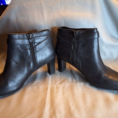 NEW LAUREN Ralph Lauren Boots Womens 8 B Nara Casual Side Zip Ankle Bootie Black