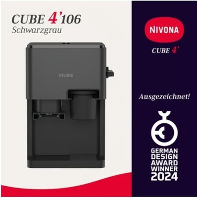 NIVONA CUBE 4106 Kaffeeautomat schwarz Kegelmahlwerk Symbol Touchdisplay
