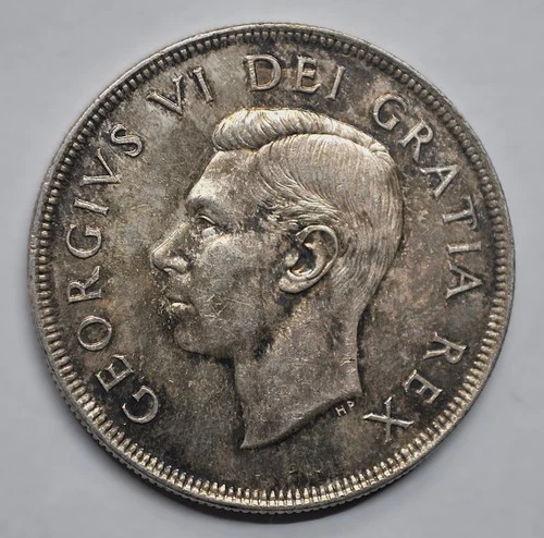 1949 Canada $1 Silver Dollar - Newfoundland Commemorative