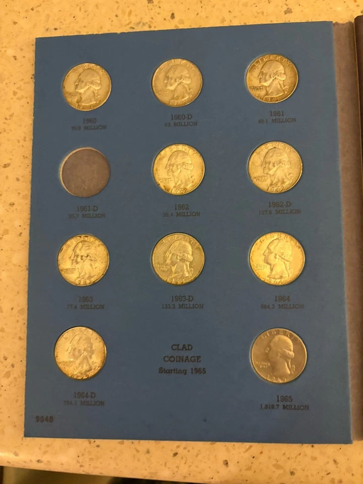 1968 Washington Quarter Album w/ 30 Quarters + 1 2017 SP70 - Image 3 of 4