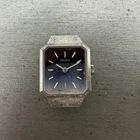 Seiko Special Tank Watch Women 18mm Blue Dial Silver Tone Manual 1140-3170 Runs