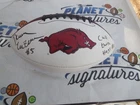 Darren McFadden signed Arkansas Razorbacks logo football Beckett BAS COA