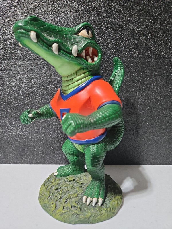 Florida gator Albert statue resin painted