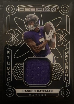 Rashod Bateman 2022 Panini Obsidian Atomic Materials /125 AM-RBA Ravens