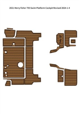 2021 Jeanneau Merry fisher 795 Swim Platform Cockpit Foam Boat flooring