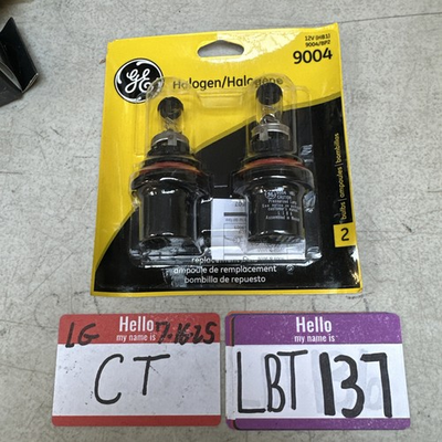 #ad GE 9004 Halogen High amp; Low Beam 12V Bulb HB1 65 45 Watts Twin Pack $9.00