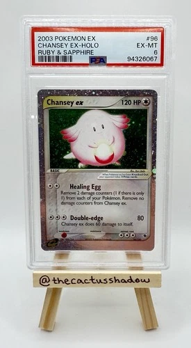 PSA 6 - Ex Ruby and Sapphire Chansey ex 96/109 Holo