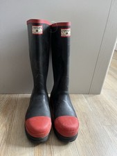Century Rubber Wellington Boots / Wellies - UK Size 9 Vintage Steel Toe Cap Work